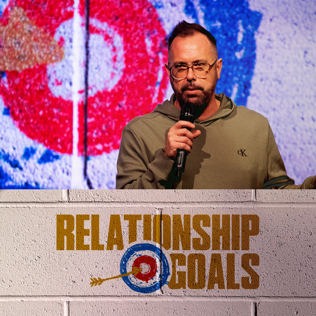 Pastor Corey preaching about relationships