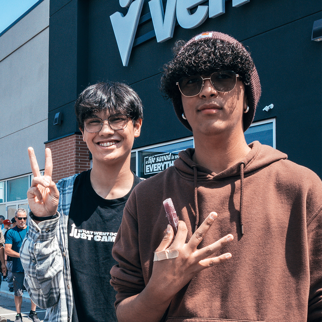 Two youth boys posing for the camera