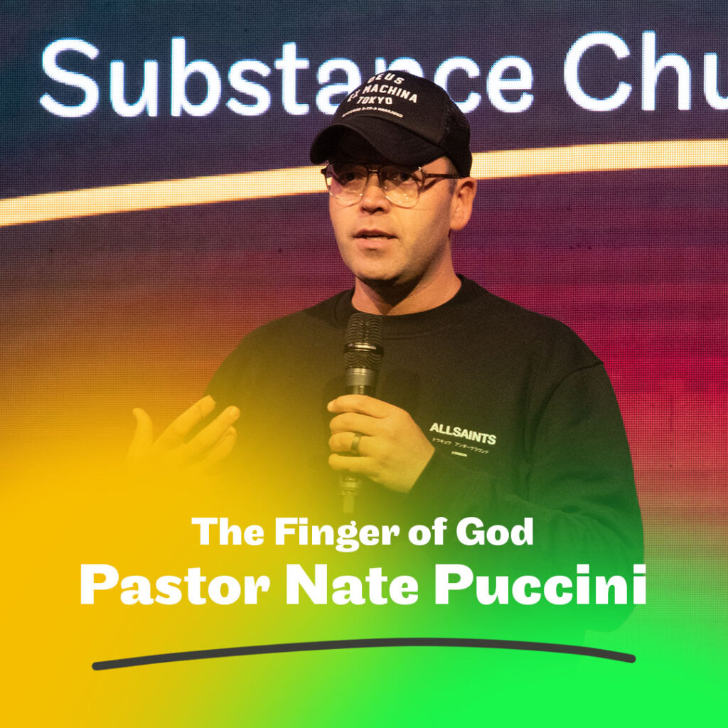 Pastor Nate Puccini preaching at Venue Church